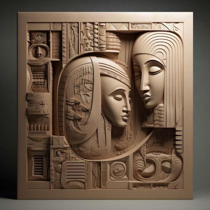 نموذج ثلاثي الأبعاد لآلة CNC 3D Art 